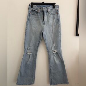WMNS Gap Distressed Flare Jeans